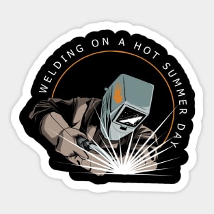 Welder Summer Sticker